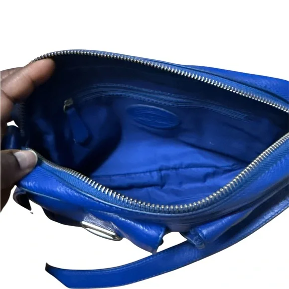 Fossil Royal Blue Leather Crossbody Bag - Picture 5 of 8
